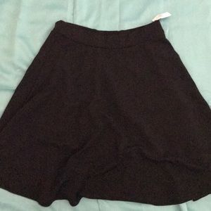 All black skirt